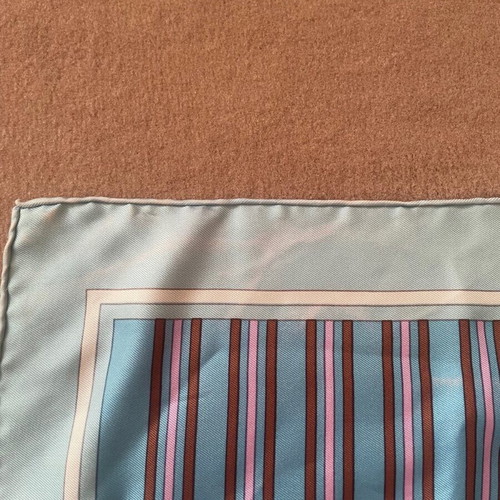 Christian Dior scarf used, vintage silk, purple and turquoise