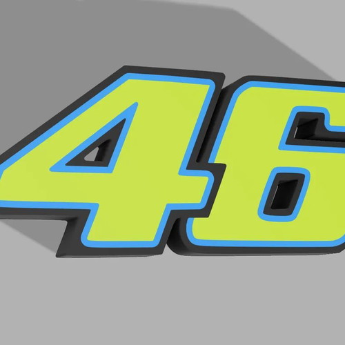 Light Box Valentino Rossi #46 New 22x9cm Decorative Lamp