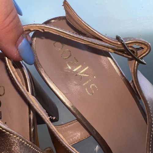 Bozikis gold pumps sandals like new size 40