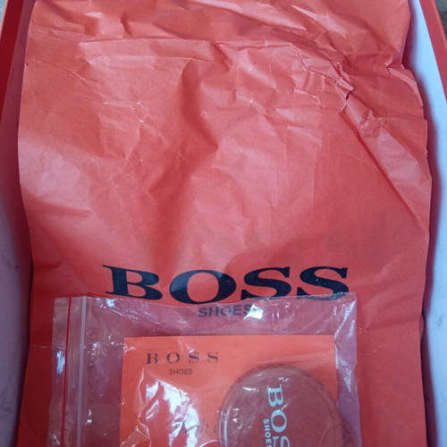 Hugo Boss men's shoes size 40 like new, black moccasins