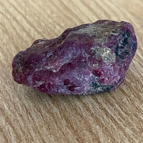 Raw large ruby 109ct in airtight display case