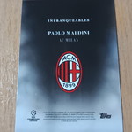 Paolo Maldini Topps Simplicidad Infranqueables AC Milan collectible card