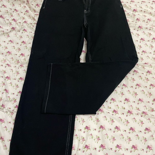 Black jeans for girls size 14/S with white stitching like new LMTD