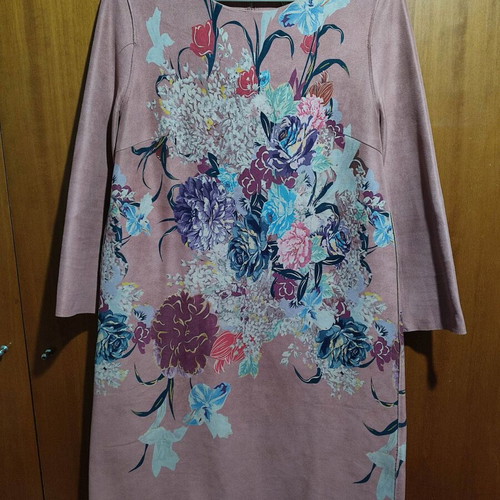 Floral dress used in rotten apple color by Sweet Miss