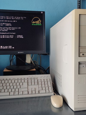 AMD K6-III Retro PC with ASUS P5A motherboard