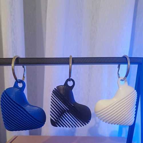 Heart keychain 3D print