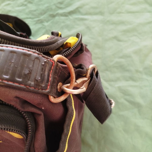 Stanley Fatmax tool bag used with hard bottom