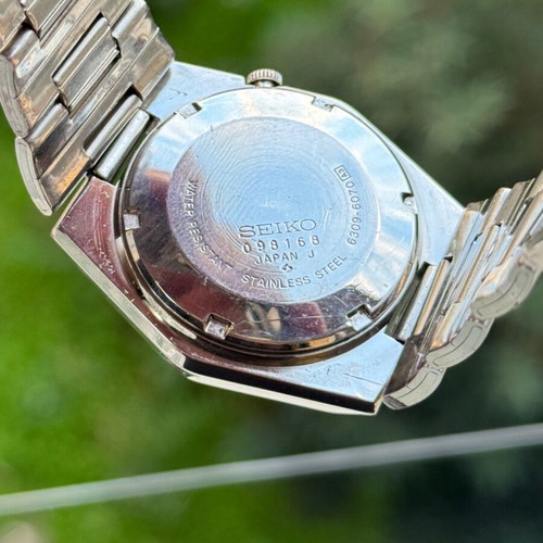 Seiko 5 Hexagon Diamond Dial Automatic Men's Watch Like New