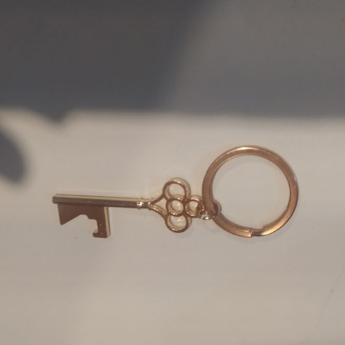 Keychain gold color with key design new