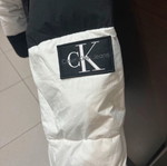 Calvin Klein χειμωνιάτικο πουπουλένιο μπουφάν σαν καινούργιο, μαύρο και άσπρο, μεγέθη L XL