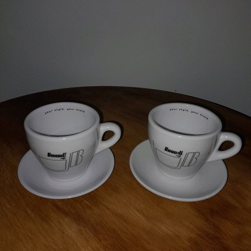 Buondi double espresso cups 2 pieces like new with saucers