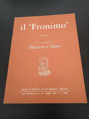 Книга Il Fronimo като нова, италиански