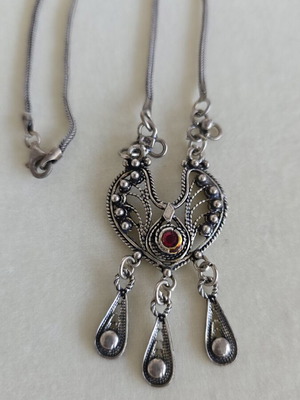 Vintage 925 silver necklace, 44 cm