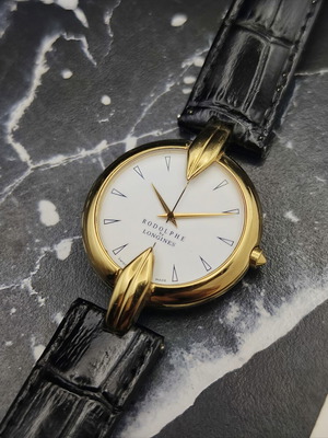 Rodolphe by Longines Swiss Quartz wristwatch, gold tone