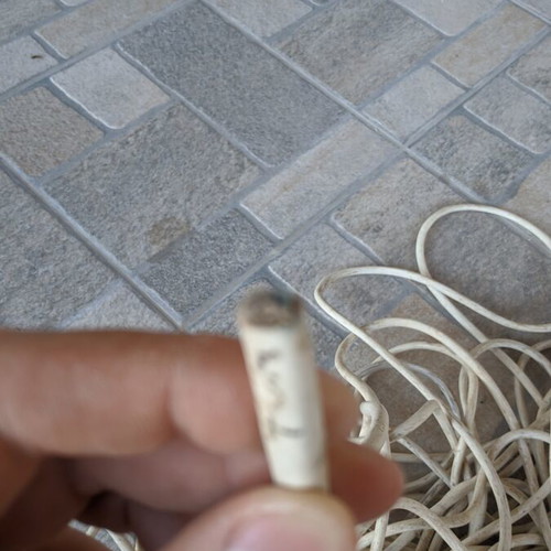 Telephone network cable white used, 50 meters
