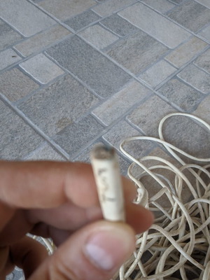 Telephone network cable white used, 50 meters