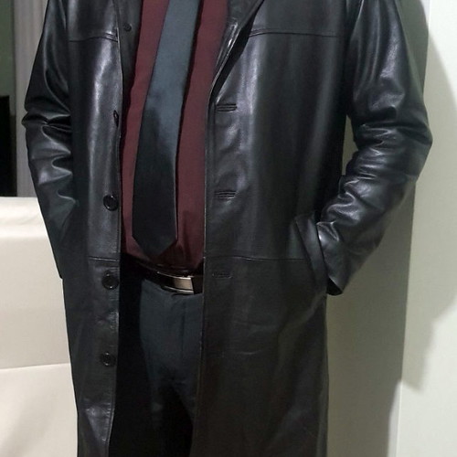 Prime 1 Studio leather coat used, black, size M