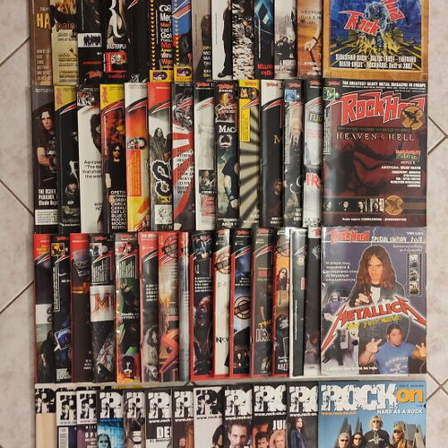 ROCK HARD & ROCK ON MAGAZINES. Complete collection.