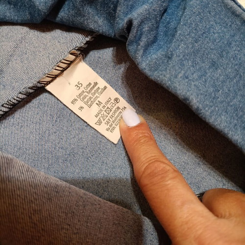 Women's denim pants medium size blue like new
