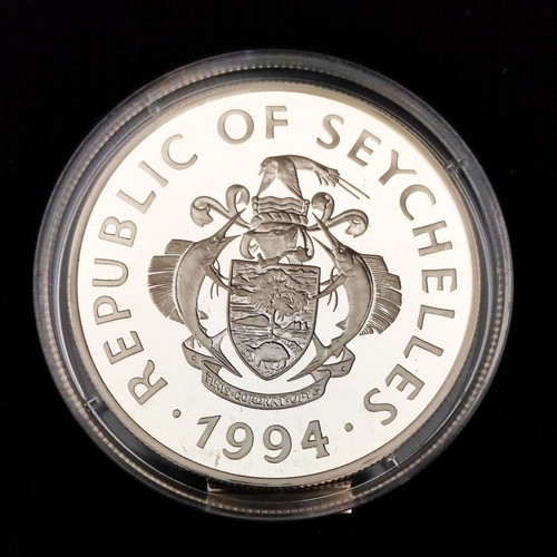 Seychelles 1994 Lady of the Century silver proof coin like new with COA
