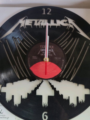 Ρολόι τοίχου Metallica Master Of Puppets από δίσκο βινυλίου καινούργιο