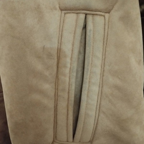 Men's mouton with fur used, brown, size XL
