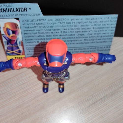 G.I.JOE Annihilator (v1) 1989 action figure used, complete with accessories