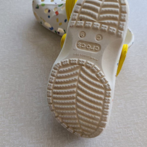 Crocs children's sandals No 9, white and yellow