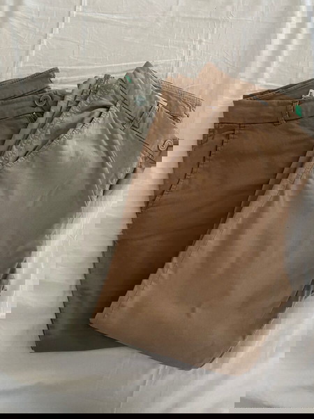 Παντελόνια chino Benetton (σετ 2) και δώρο τοπ