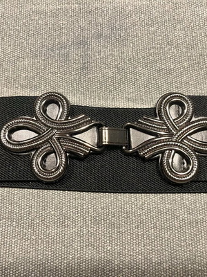Elastic belt black like new, size 70