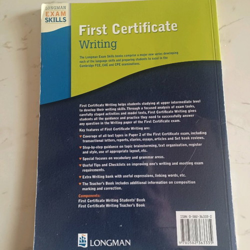 First Certificate Writing Longman used