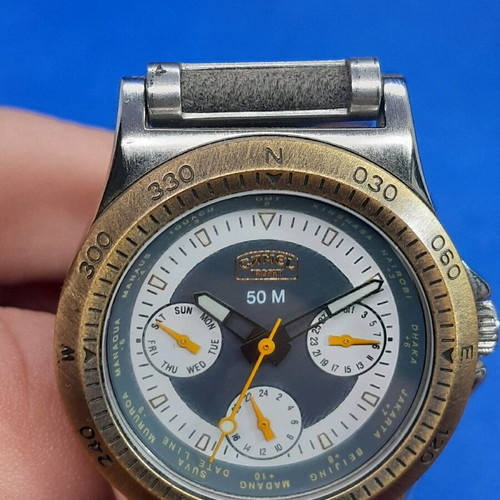 Camel Trophy watch new with green strap
