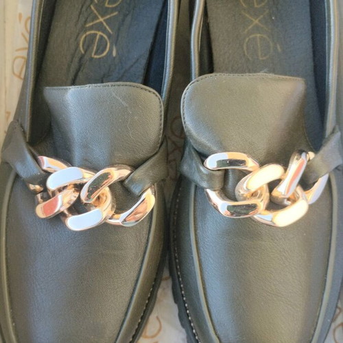 Exe shoes new, size 40, black and khaki