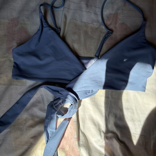 Shein women's two-piece swimsuit new, size M, dove gray and blue