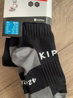 Football socks new black size 42-44 from Décathlon
