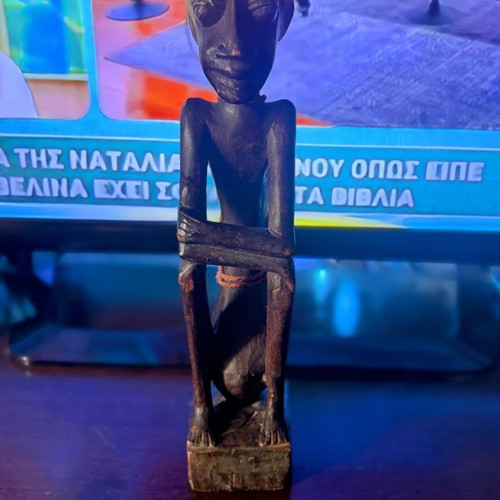 Handmade African Ebony Wood Figurine like new