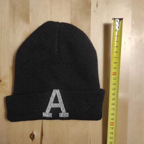 Girls' hat like new, black, size 52