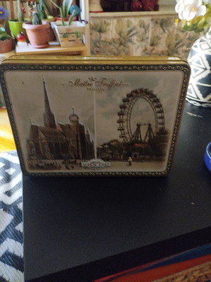 Vintage metal praline box