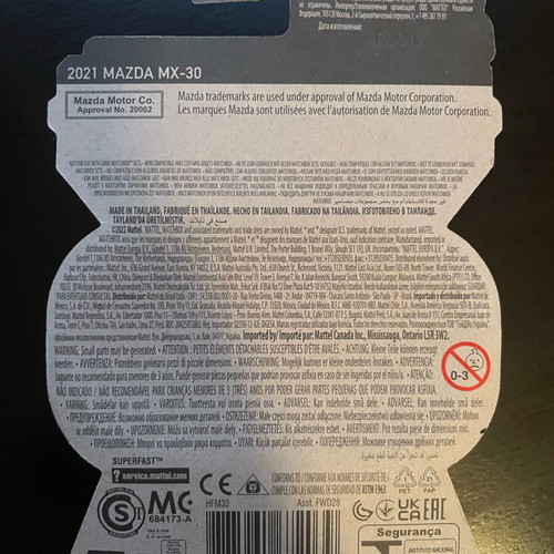 Matchbox Moving Parts 2021 Mazda MX-30 sealed