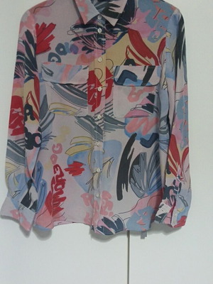 Marella silk shirt women's used, multicolor, size S