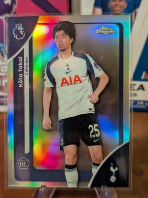 2025-26 Topps Chrome Premier League Kota Takai RC Refractor κάρτα σαν καινούργιο