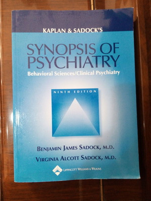 Kaplan and Sadock's Synopsis of Psychiatry 5th edition like new