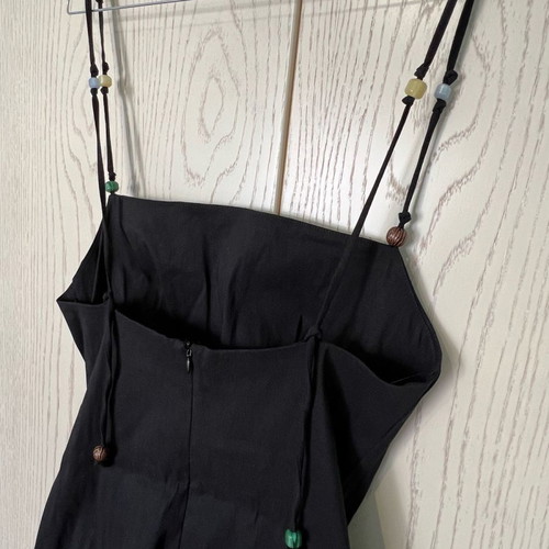 Zara black dress with beads new, size M