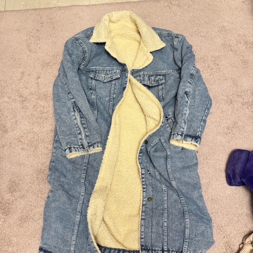 Denim coat new size medium with inner lining