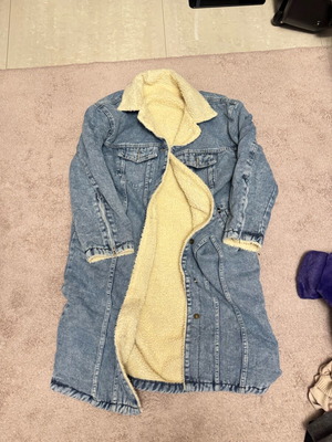 Denim coat new size medium with inner lining