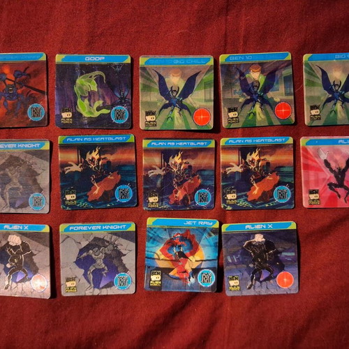 Ben10 3D Alien Force cards pack of 10 like new (2010)