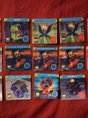 Ben10 3D Alien Force cards pack of 10 like new (2010)