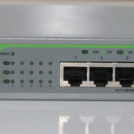 Allied Telesis AT-FS705L switch restored, 5 ports, 100 Mbps