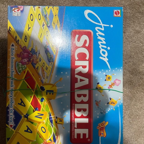 Junior Scrabble board game used, educational for kids
