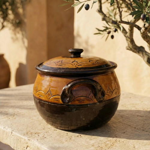 Traditional Clay Pot like new for authentic Greek cuisine